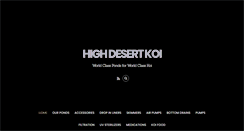 Desktop Screenshot of highdesertkoi.com