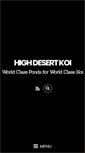 Mobile Screenshot of highdesertkoi.com