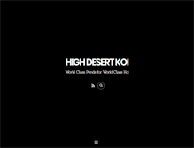 Tablet Screenshot of highdesertkoi.com